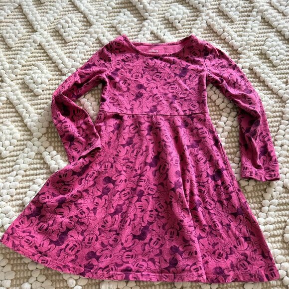 Jumping Beans Disney Long Sleeve Sequin Toddler Girl Dresses - Picture 4 of 6
